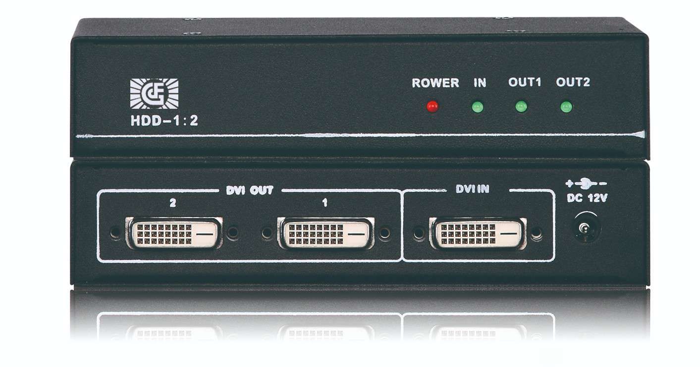 DVI1进2出分配器