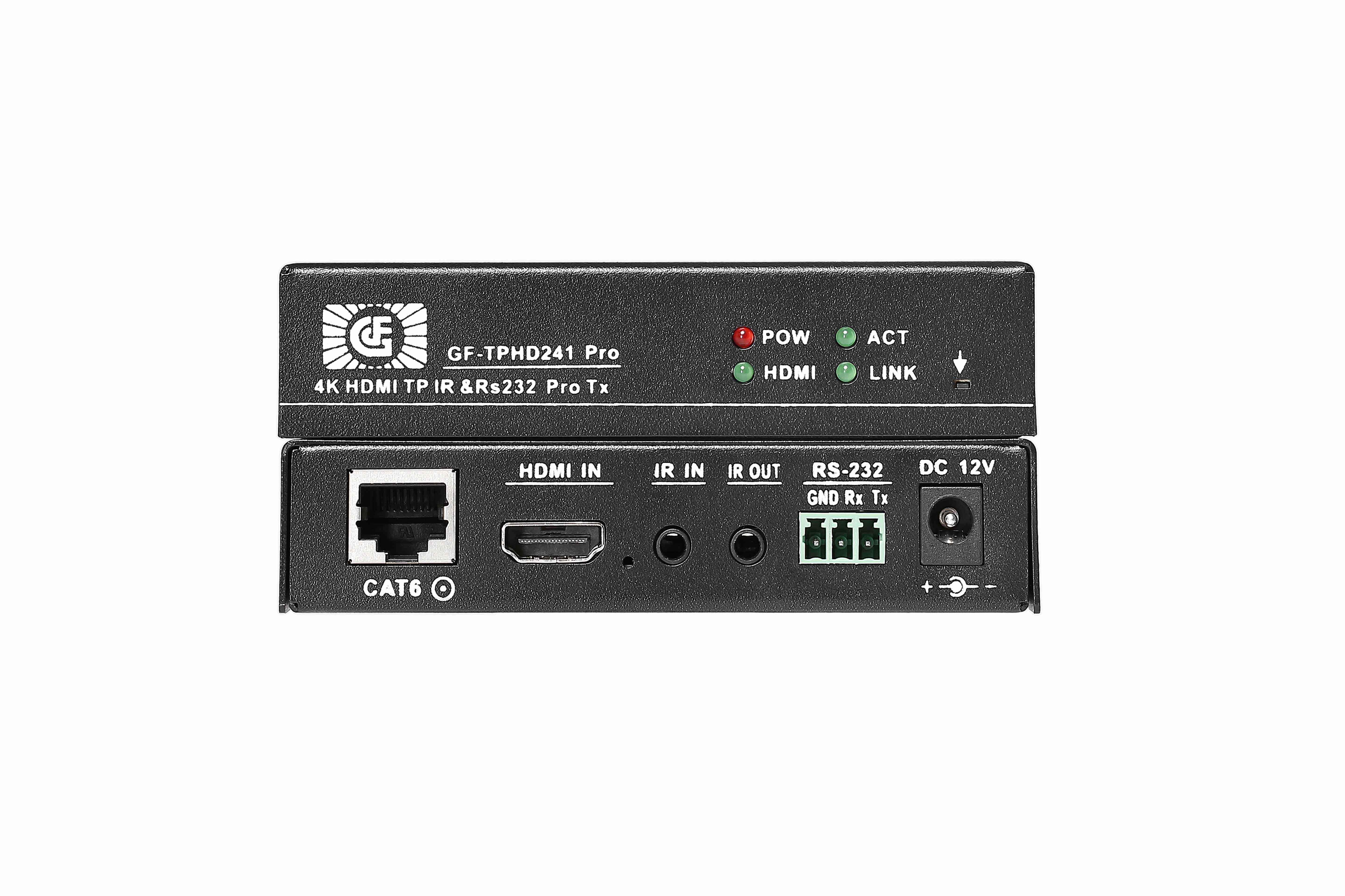 HDBaseT100米远距离无压缩4K传输IR控制发射接收器