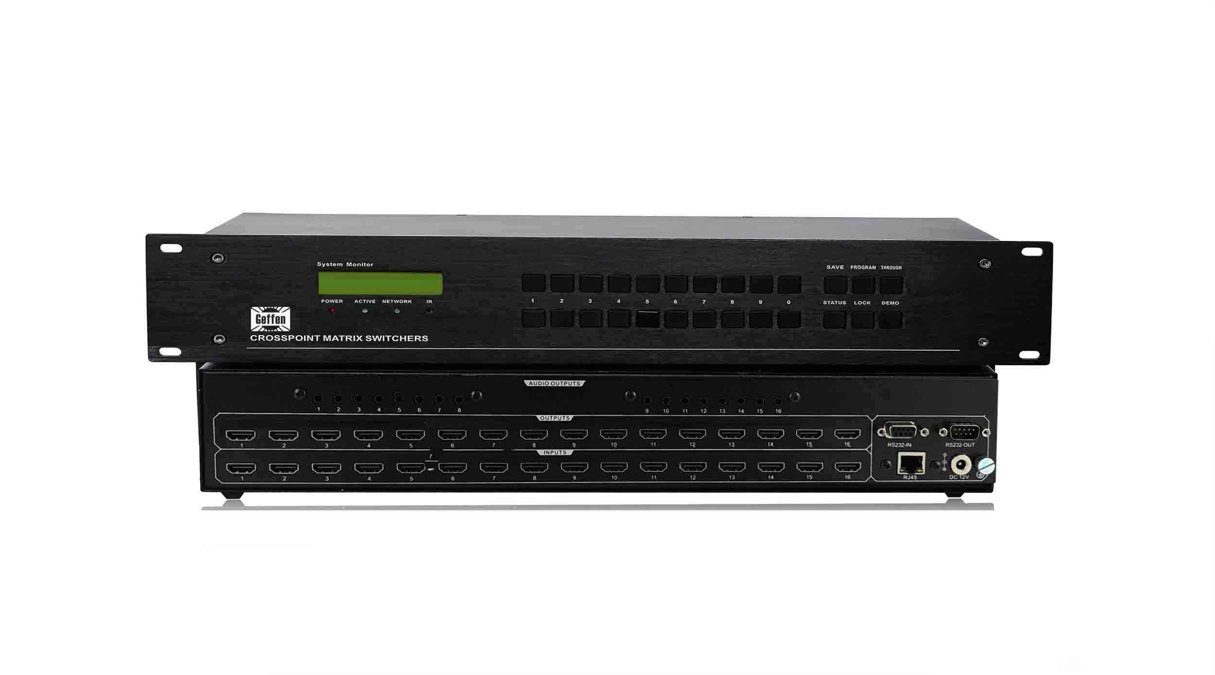 HDMI16进16出带独立音频口无缝高清矩阵